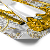 Bannière Affiche Sweet 16 Or Argent (Coin)