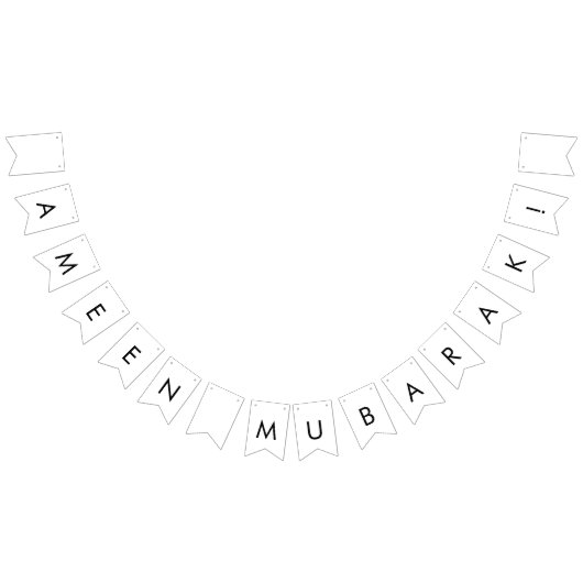 Bannière Ameen Moubarak Pennant Bunting (Tout)