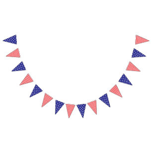 Bannière américaine des drapeaux de Bunting