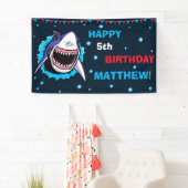 Bannière anniversaire heureux de requins Bannière (En situation)