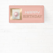 Bannière Anniversaire rose-blush Pearlescent (Insitu)