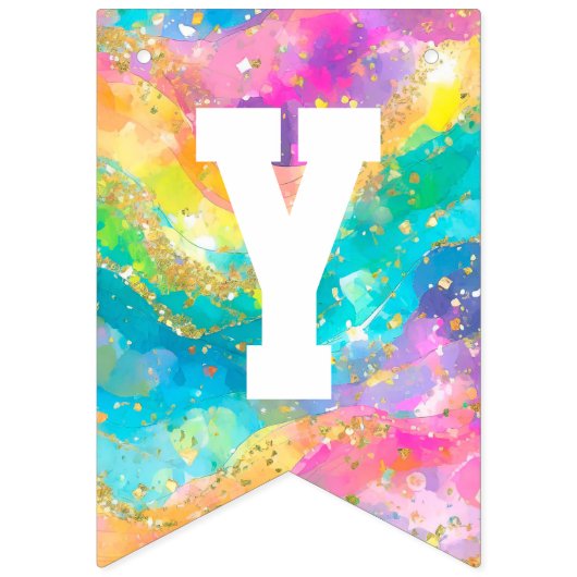 Bannière arc-en-ciel et or (Deuxième drapeau)