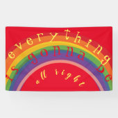 Bannière arc-en-ciel "Your Text" (Horizontal)