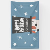 Bannière arrière-plan de la fête Anniversaire de e (Vertical)