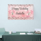 Bannière arrière-plan de la soirée Cute Boba Tea A (Salon professionnel)