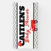 Bannière arrière-plan du Firetruck et Chevron Part (Verticale)