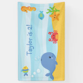 Bannière arrière-plan pour la fête d'anniversaire  (Vertical)