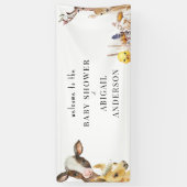 Bannière Baby shower Animaux de ferme (Vertical)