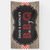 Bannière Baby shower BBQ BBQ Bébé (Vertical)