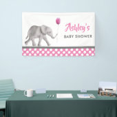 Bannière Baby shower bébé éléphant, Affiche de bie (Salon professionnel)