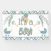 Bannière baby shower Buggy Boy (Horizontal)