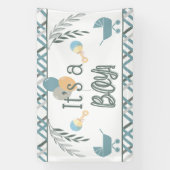 Bannière baby shower Buggy Boy (Verticale)