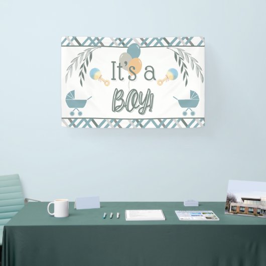 Bannière baby shower Buggy Boy (Salon professionnel)