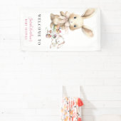 Bannière Baby shower Bunny Aquarelle (Insitu)