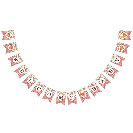 Bannière Baby shower de pizza de bienvenue - Bunti (Tout)