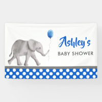 Bannière Baby shower éléphant bébé Affiche de bien