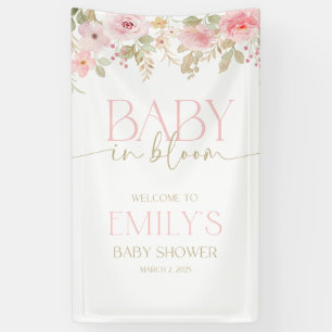 Bannière Baby shower en toile. Qualité extérieure.