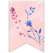 Bannière Baby shower fleur sauvage (Premier drapeau)