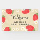 Bannière Baby shower fraise (Horizontal)