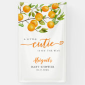 Bannière Baby shower Fruit Orange (Vertical)
