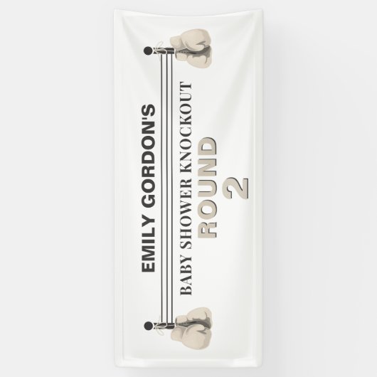 Bannière baby shower Knockout (Vertical)