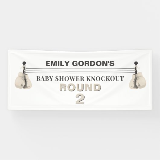 Bannière baby shower Knockout (Horizontal)