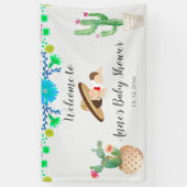 Bannière Baby shower Muchacho bébé mexicain (Vertical)