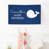 Bannière baleine blanche et marine | DEUX LIGNES D (En situation)