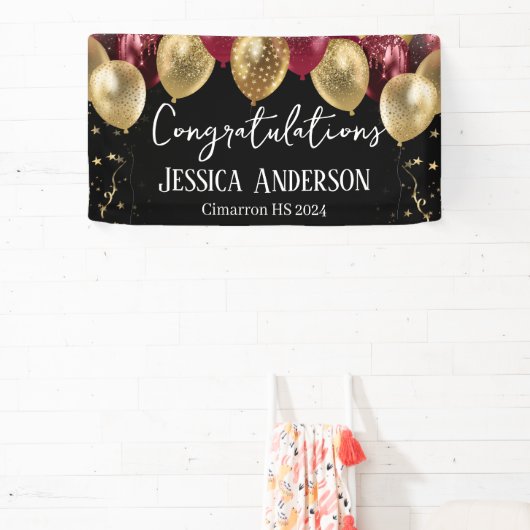 Bannière Ballons Red Gold (Insitu)