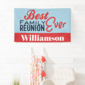 Bannière BBQ Bleue Pour Votre Meilleure Réunion Fa (En situation)