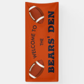 Bannière Bears Den Football (Vertical)