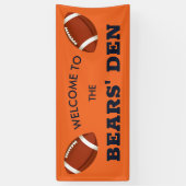 Bannière Bears Den Football (Vertical)