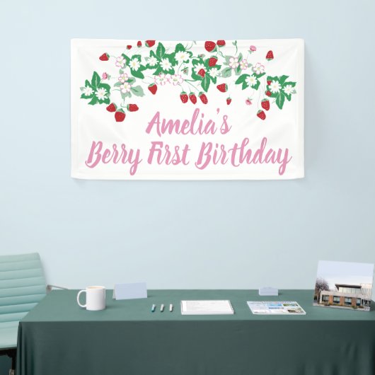 Bannière Berry First Birday (Salon professionnel)