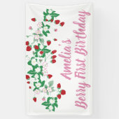 Bannière Berry First Birday (Vertical)