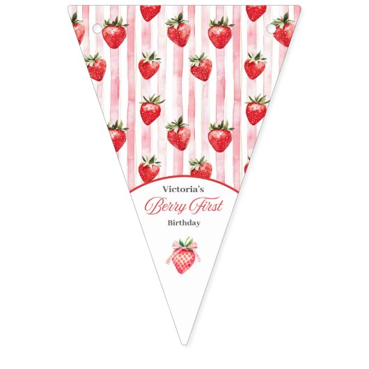 Bannière Berry First Birday (Premier drapeau)