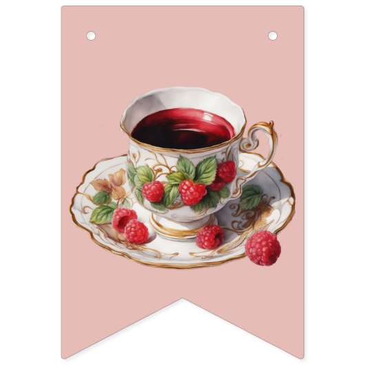 Bannière Berry "Tea for the Bride-to-Be" (Troisième drapeau)