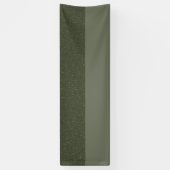Bannière bicolore vert mousse personnalisée (Vertical)