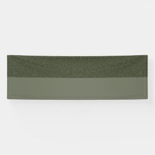 Bannière bicolore vert mousse personnalisée