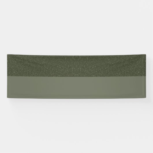 Bannière bicolore vert mousse personnalisée (Horizontal)