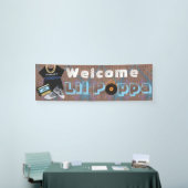 Bannière bienvenue de baby shower de GARÇON de hip (Salon professionnel)