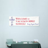 Bannière bienvenue de la coutume VBS (Salon professionnel)