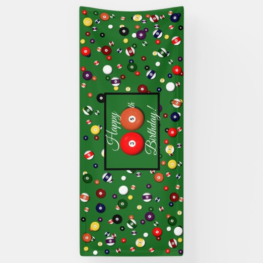 Bannière - Billard - 35ème Fête (Vertical)