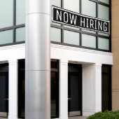 Bannière Black Now Hiring (Bâtiment extérieur)