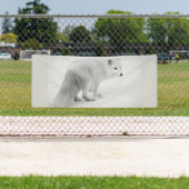 Bannière BLANC ARTIQUE FOX 2,5 X 6 (En situation)