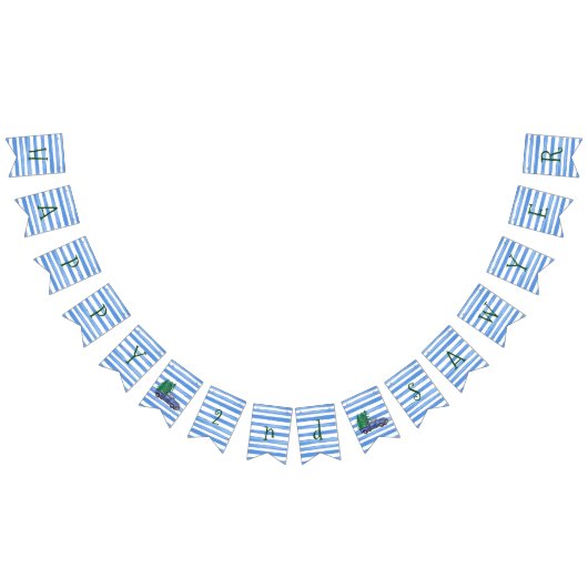 Bannière blanche bleue d'anniversaire de rayure de (Tout)