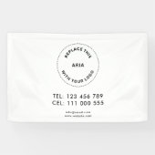 Bannière blanche simple de logo d'entreprise de pu (Horizontal)