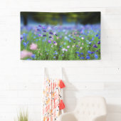 Bannière bleu fleur (En situation)