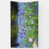 Bannière bleu fleur (Vertical)