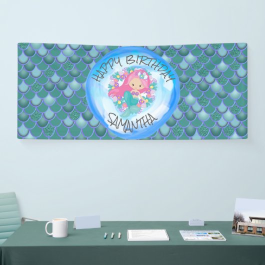 Bannière bleu marine (Salon professionnel)