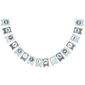 Bannière bleue et grise de petit homme de (Tout)